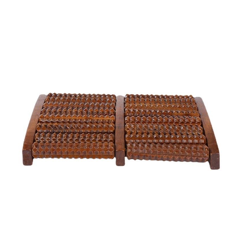 Dual Wooden Foot Roller